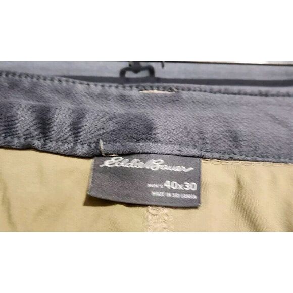 Eddie Bauer Pants Mens 40x30 Convertible Tech Performance Stretch Hiking Chino - Picture 5 of 6